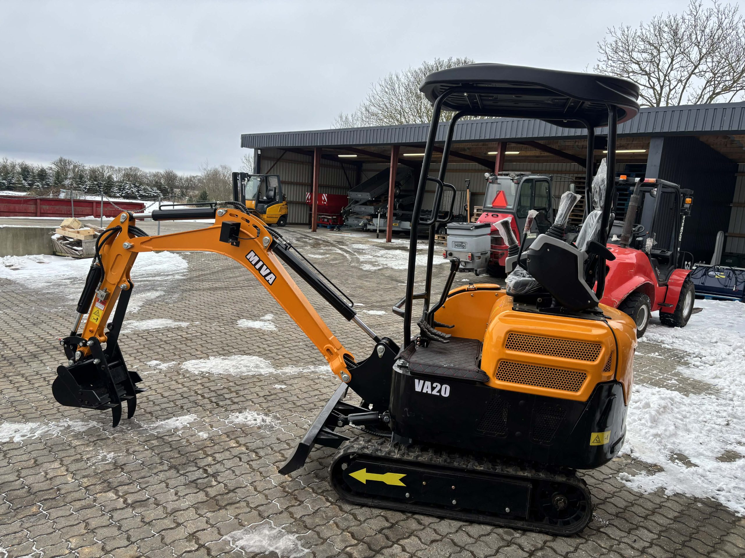 Miva fabriksny 1800kg minigraver - Billede 2