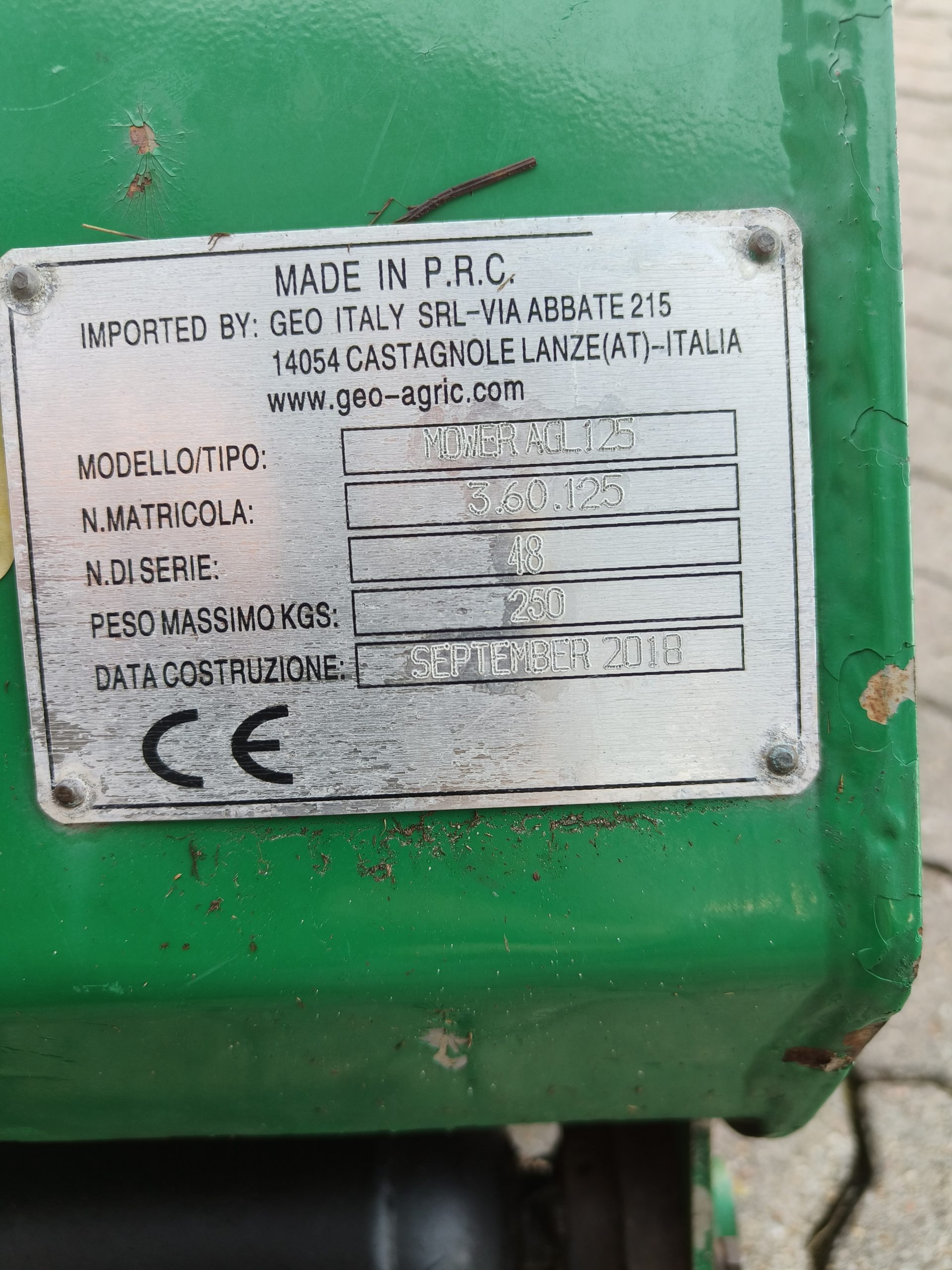 AGL Armhængt slagleklipper 125cm - Billede 4