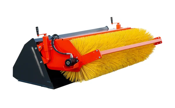 Skovl med hydraulisk kost